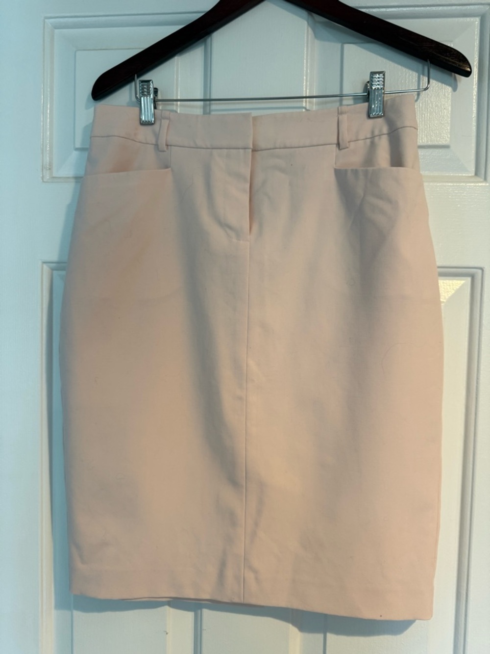 Pale pink Zippered Calvin Klein Pencil Skirt